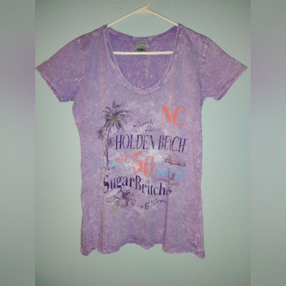 Holden Beach Purple Graphic Tee
